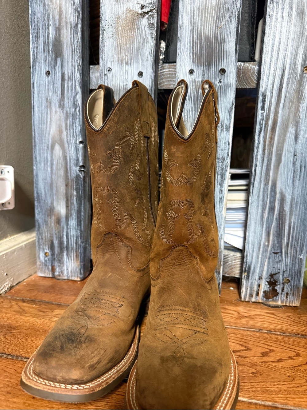 Kids Brown Western Boots